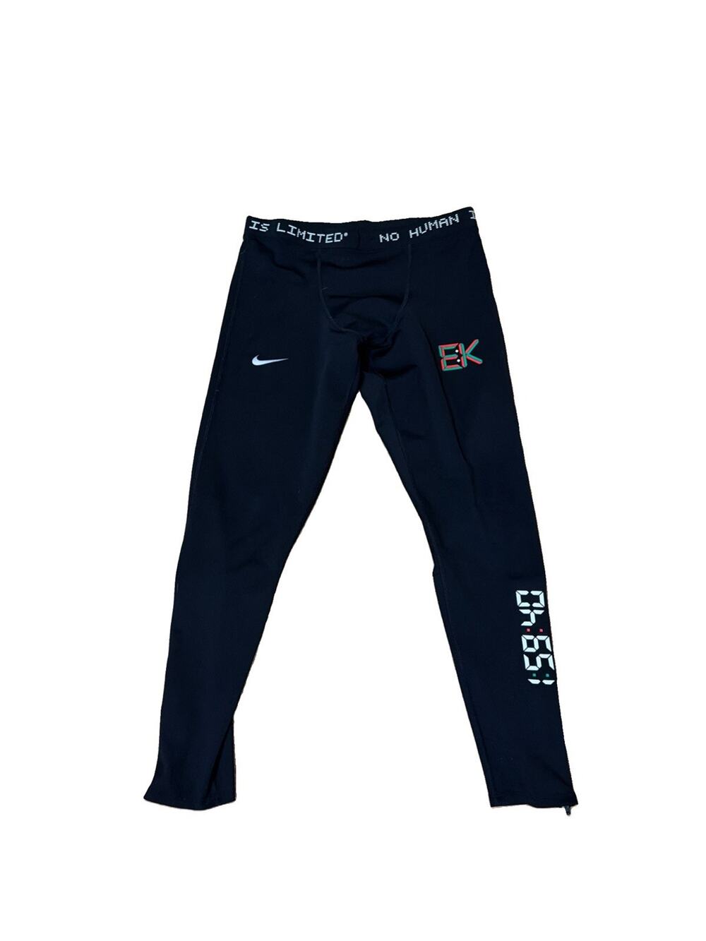 Nike Eliud Kipchoge Running Tights Large Mens Black White Red Challenger Sub 2
